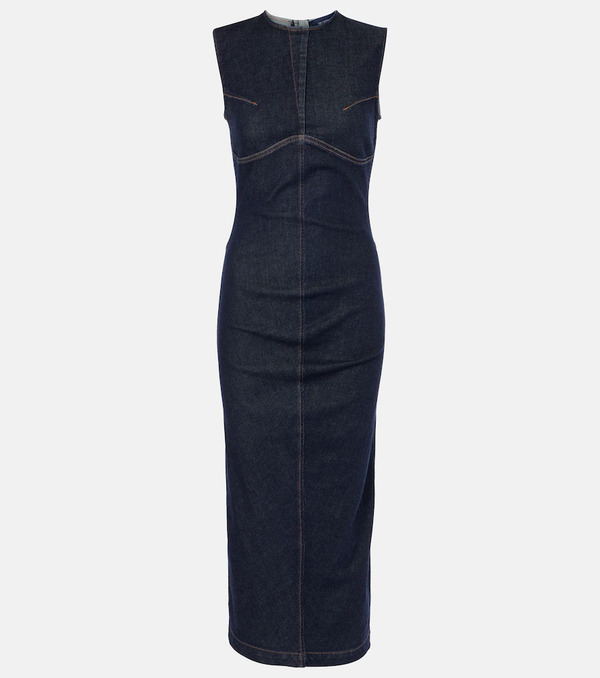 Sportmax Sportmax Geranio Denim Midi Dress 