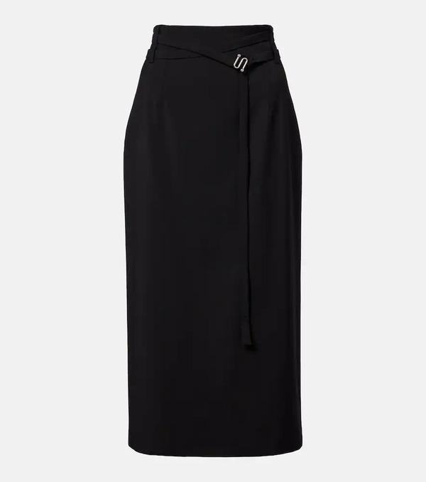  Sportmax Sportmax High-rise Virgin Wool Midi Skirt 