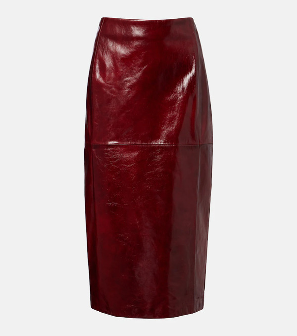  Sportmax Sportmax Leather Pencil Skirt 