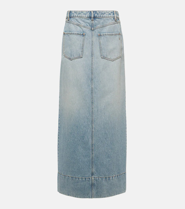  Sportmax Sportmax Piave Denim Maxi Skirt 