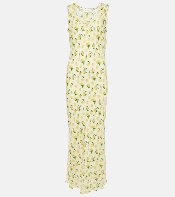  Sportmax Sportmax Tonale Printed Silk Maxi Dress 