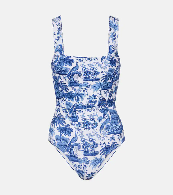  Staud Staud Adelaide Printed Corset Swimsuit 