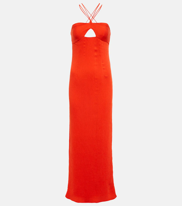  Staud Staud Gianna Halter Maxi Dress 