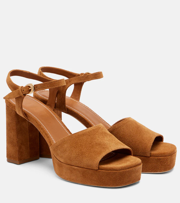  Staud Staud Jodie 105 Suede Platform Sandals 