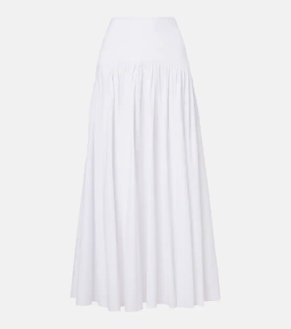  Staud Staud Procida Cotton Poplin Maxi Skirt 