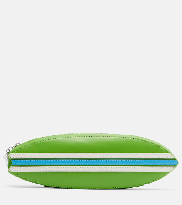  Staud Staud Surfboard Striped Leather Clutch 