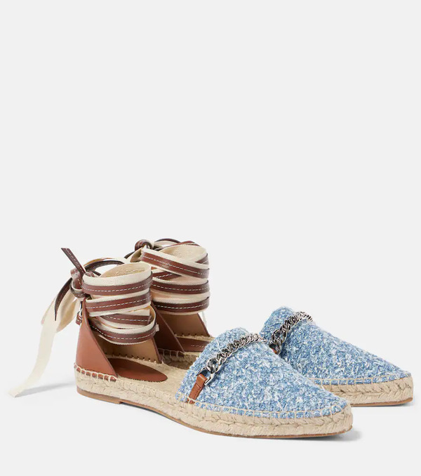  Stella Mccartney Stella Mccartney Gaia Denim Bouclã© Espadrilles 