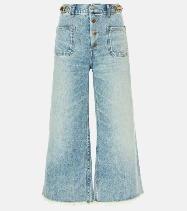  Stella Mccartney Stella Mccartney High-rise Cropped Flared Jeans 