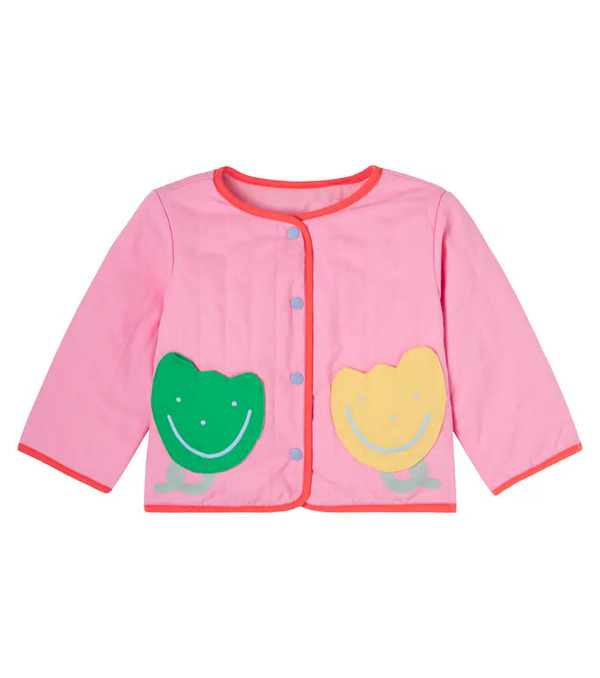  Stella Mccartney Kids Stella Mccartney Kids Baby Embroidered Quilted Jacket 