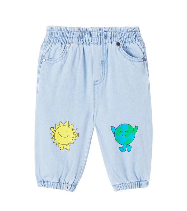  Stella Mccartney Kids Stella Mccartney Kids Baby Printed Jeans 