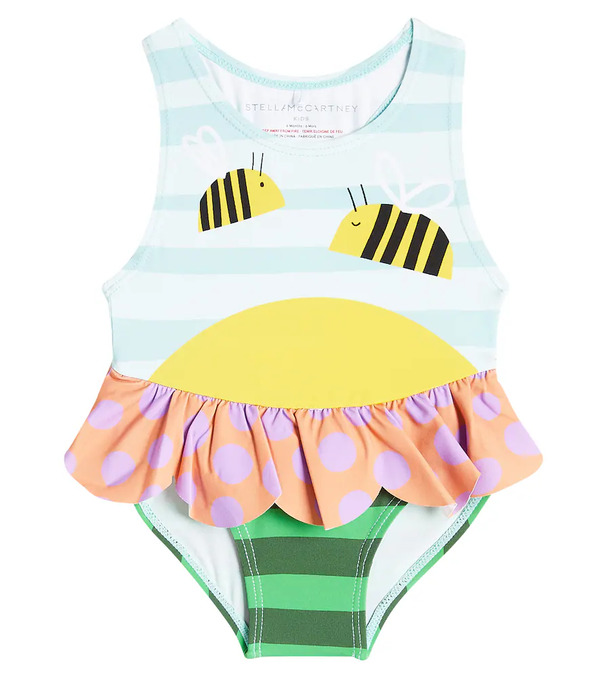  Stella Mccartney Kids Stella Mccartney Kids Baby Printed Swimsuit 