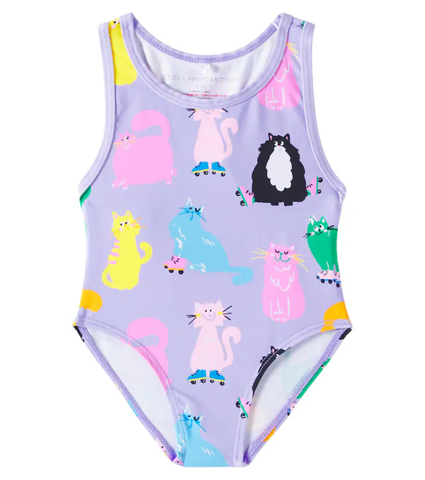  Stella Mccartney Kids Stella Mccartney Kids Baby Printed Swimsuit 