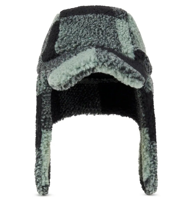  Stella Mccartney Kids Stella Mccartney Kids Checked Aviator Hat 