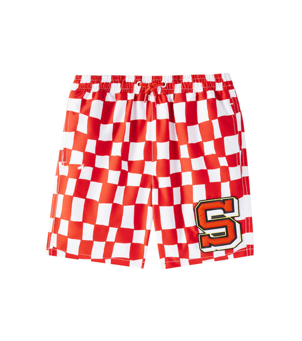  Stella Mccartney Kids Stella Mccartney Kids Checked Swim Trunks 