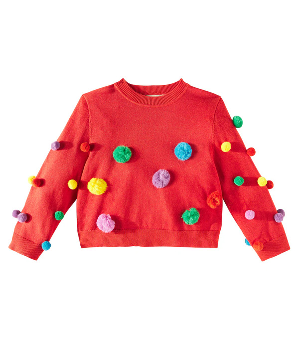  Stella Mccartney Kids Stella Mccartney Kids Cotton-blend Lamã© Sweater 