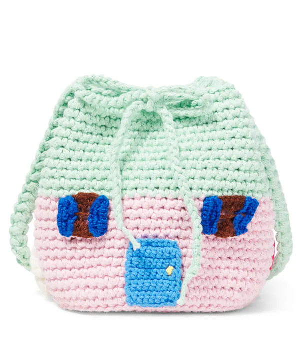  Stella Mccartney Kids Stella Mccartney Kids Crochet Bucket Bag 