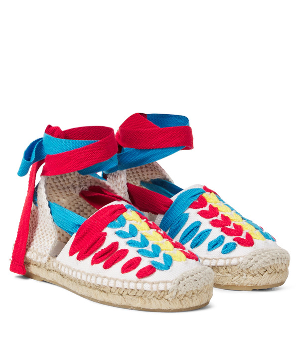  Stella Mccartney Kids Stella Mccartney Kids Embroidered Espadrilles 
