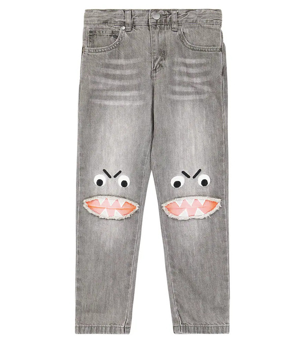  Stella Mccartney Kids Stella Mccartney Kids Embroidered Slim Jeans 