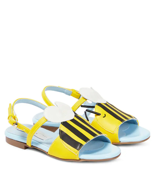  Stella Mccartney Kids Stella Mccartney Kids Faux Leather Sandals 