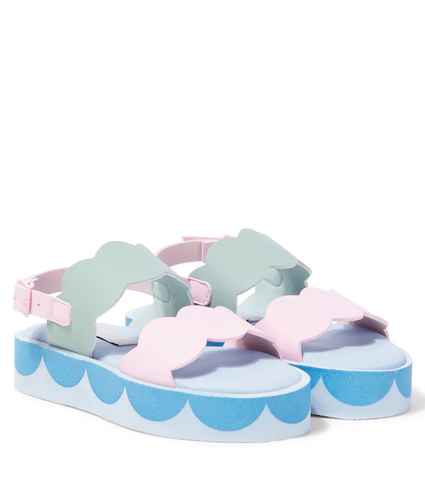  Stella Mccartney Kids Stella Mccartney Kids Faux Leather Sandals 