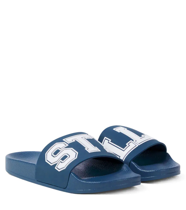  Stella Mccartney Kids Stella Mccartney Kids Faux Leather Slides 