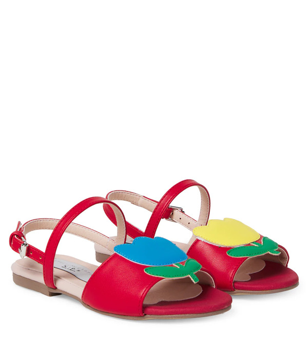  Stella Mccartney Kids Stella Mccartney Kids Floral-appliquã© Sandals 