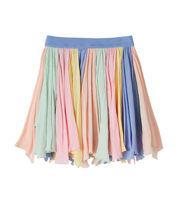  Stella Mccartney Kids Stella Mccartney Kids Printed Chiffon Skirt 