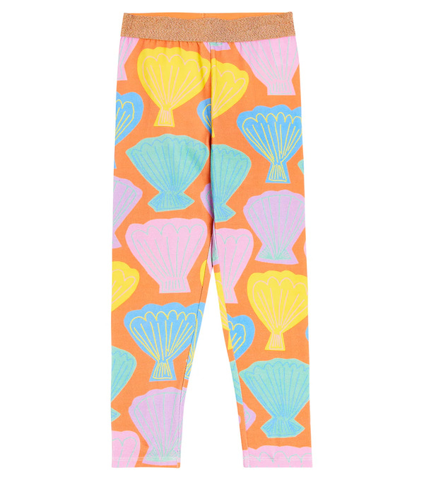  Stella Mccartney Kids Stella Mccartney Kids Printed Cotton-blend Leggings 