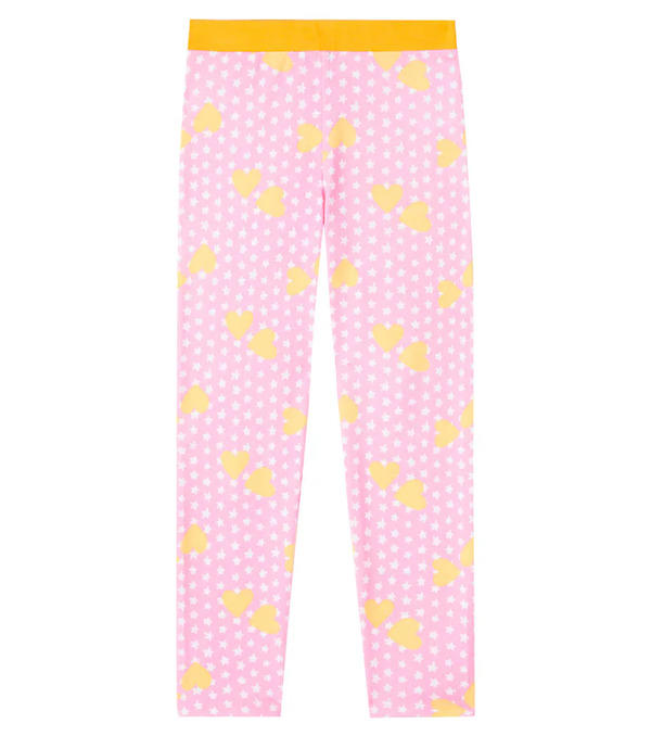  Stella Mccartney Kids Stella Mccartney Kids Printed Cotton-blend Leggings 