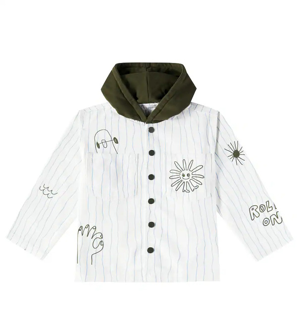  Stella Mccartney Kids Stella Mccartney Kids Printed Cotton Jacket 