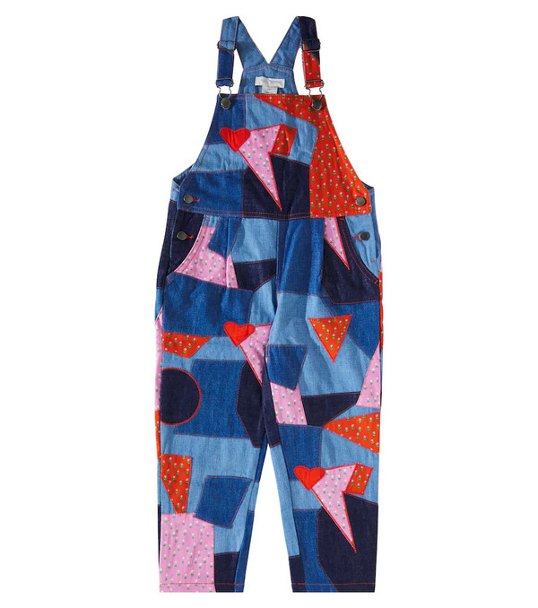  Stella Mccartney Kids Stella Mccartney Kids Printed Cotton Overalls 