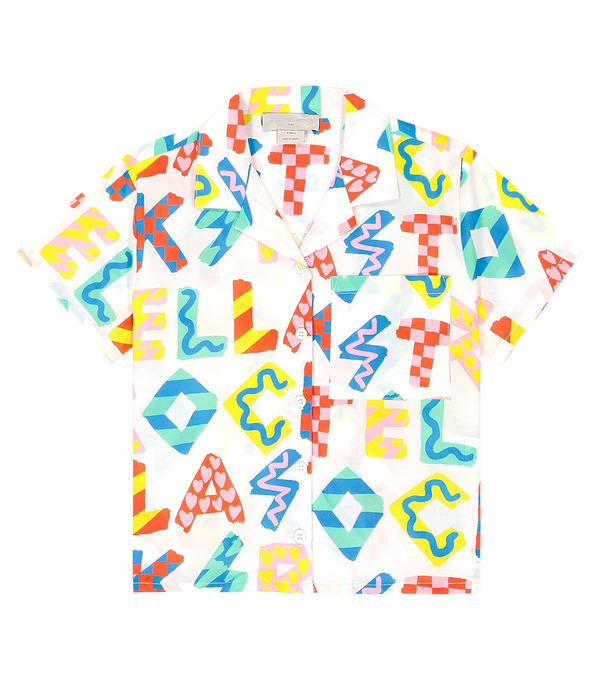  Stella Mccartney Kids Stella Mccartney Kids Printed Cotton Shirt 