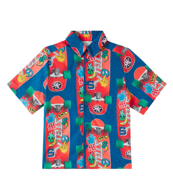  Stella Mccartney Kids Stella Mccartney Kids Printed Cotton Shirt 