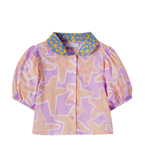  Stella Mccartney Kids Stella Mccartney Kids Printed Cotton Shirt 