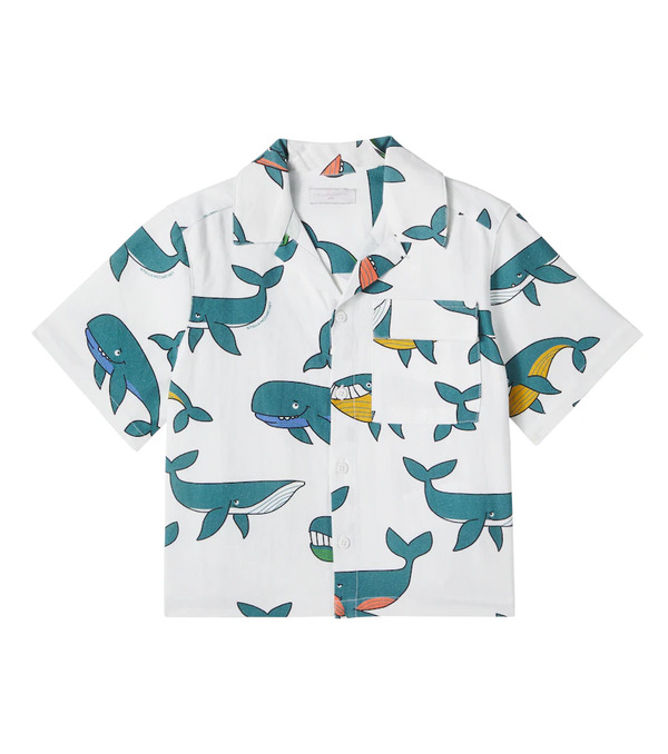  Stella Mccartney Kids Stella Mccartney Kids Printed Cotton Shirt 