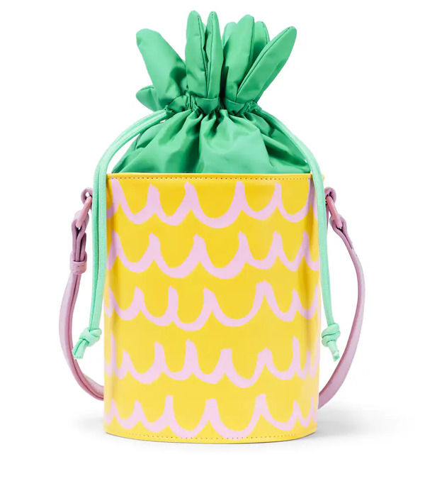  Stella Mccartney Kids Stella Mccartney Kids Printed Faux Leather Bucket Bag 