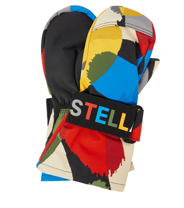  Stella Mccartney Kids Stella Mccartney Kids Printed Ski Gloves 