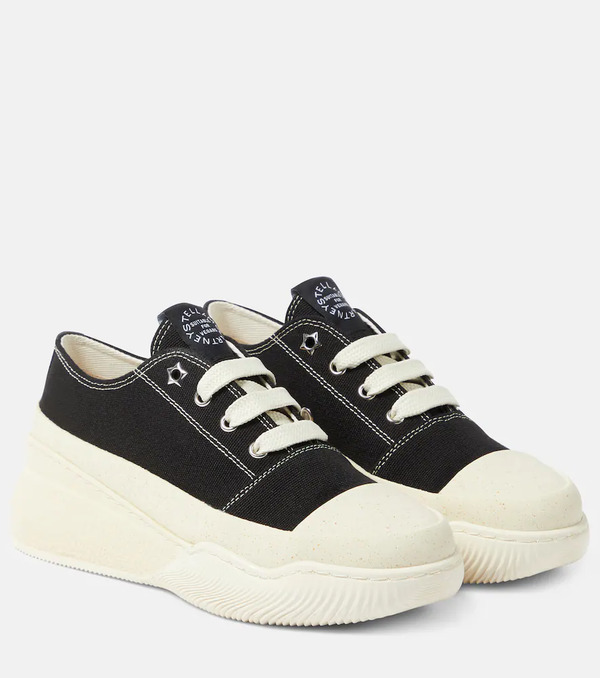  Stella Mccartney Stella Mccartney Loop Canvas Low-top Sneakers 