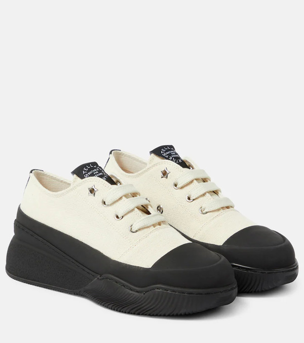  Stella Mccartney Stella Mccartney Loop Canvas Platform Sneakers 