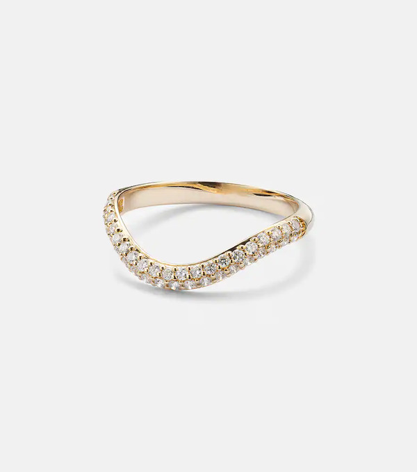  Stone And Strand Stone And Strand Anjelica 14kt Gold Ring With Diamonds 