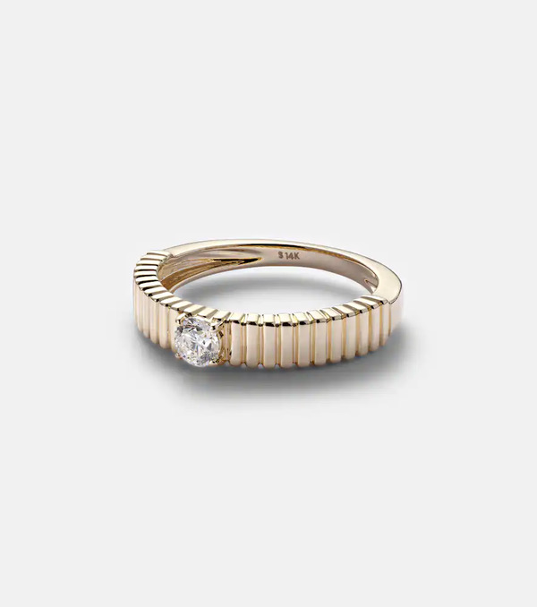  Stone And Strand Stone And Strand Cher 14kt Gold Ring With Diamonds 