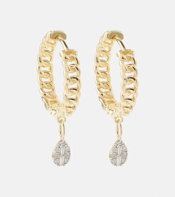  Stone And Strand Stone And Strand 10kt Gold Earrings With Diamonds 