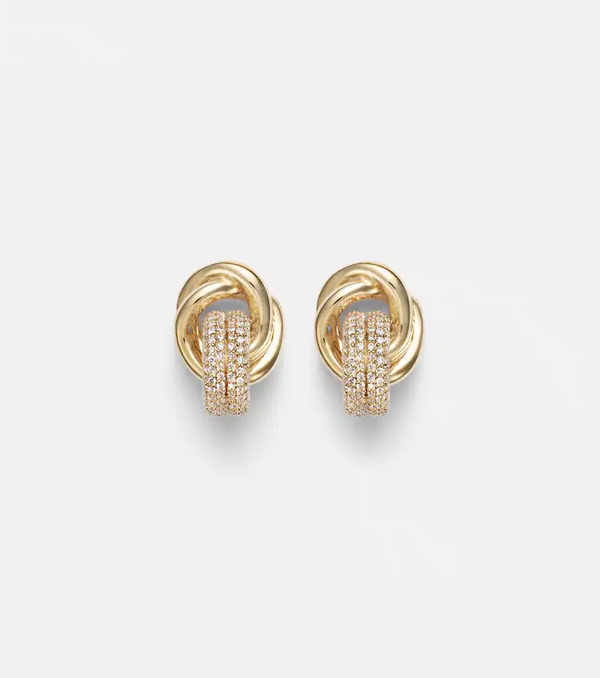  Stone And Strand Stone And Strand 14kt Gold Earrings With Diamonds 