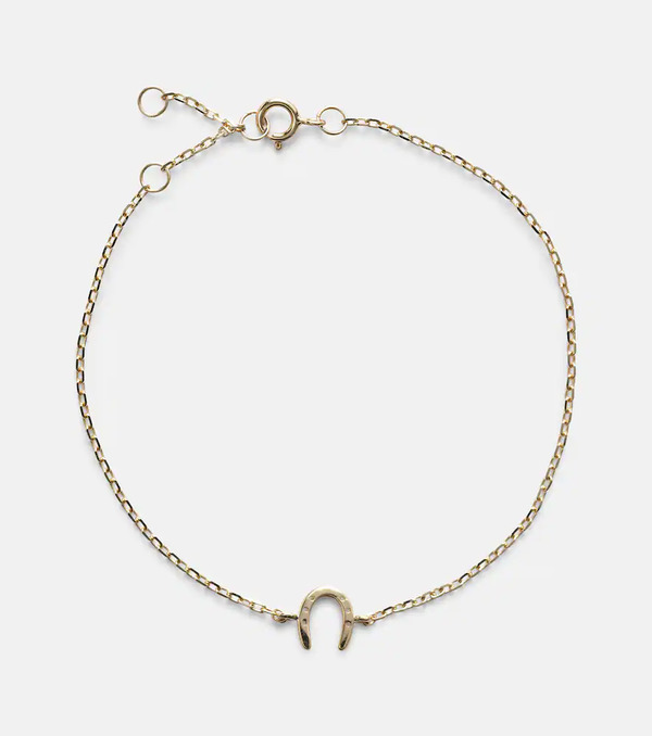  Stone And Strand Stone And Strand Lucky Horseshoe 10kt Gold Bracelet 