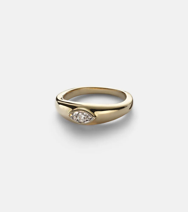  Stone And Strand Stone And Strand Muse 10kt Gold Ring With Diamonds 