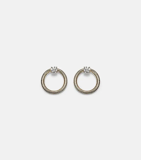  Stone And Strand Stone And Strand Prince 14kt Gold Earrings With Diamonds 