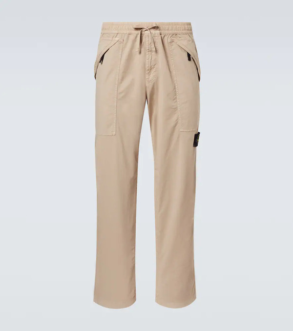  Stone Island Stone Island Compass Cotton-blend Twill Pants 