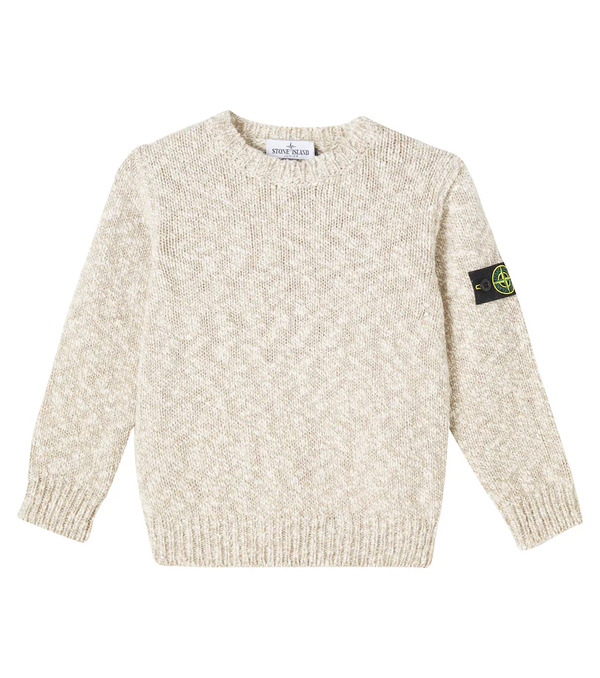  Stone Island Junior Stone Island Junior Compass Cotton-blend Sweater 