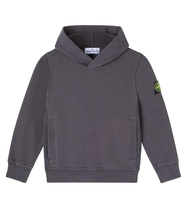  Stone Island Junior Stone Island Junior Compass Cotton Jersey Hoodie 