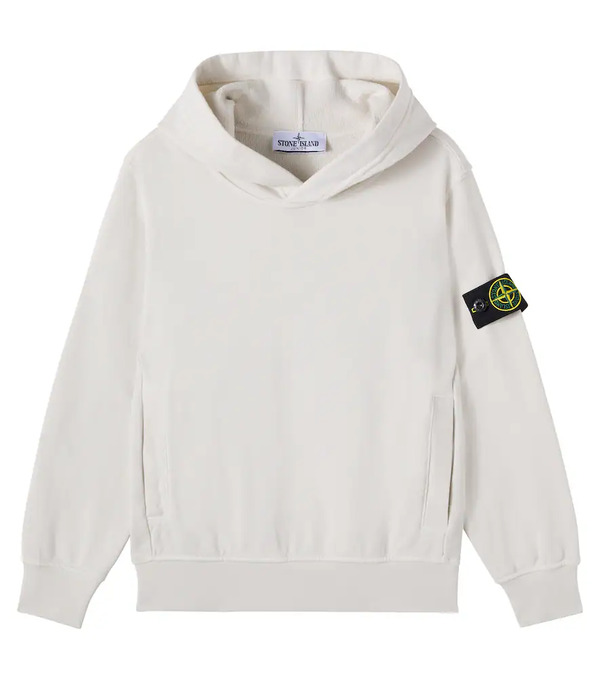  Stone Island Junior Stone Island Junior Compass Cotton Jersey Hoodie 